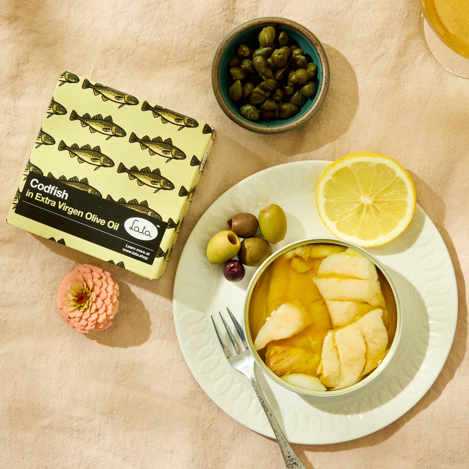 Lata Codfish in Extra Virgin Olive Oil - Dear John