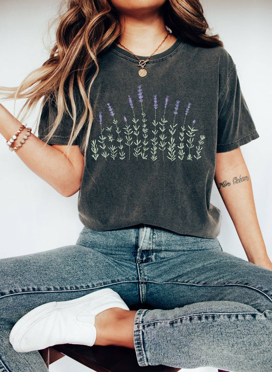 Lavender Chic Floral T-Shirt - Dear John