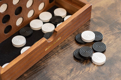Line Up - Deluxe Connect Four Wooden Game - Dear John