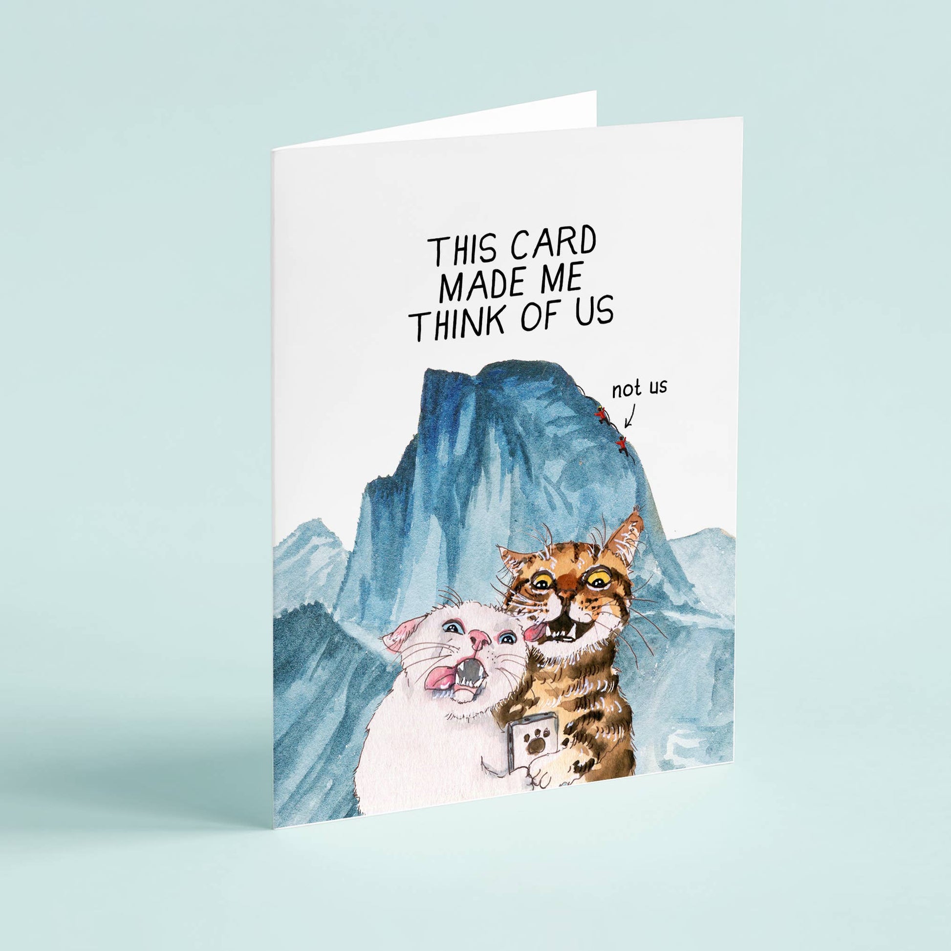 Liyana Studio - Cats Couple Adventure Funny Anniversary Card - Dear John