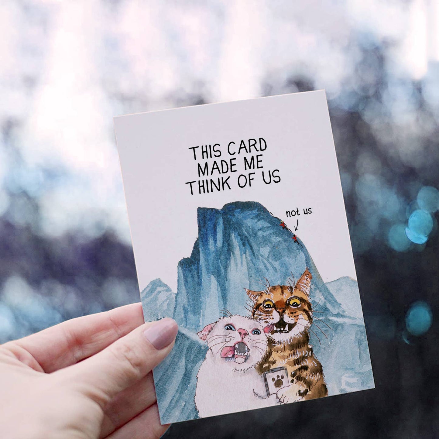 Liyana Studio - Cats Couple Adventure Funny Anniversary Card - Dear John