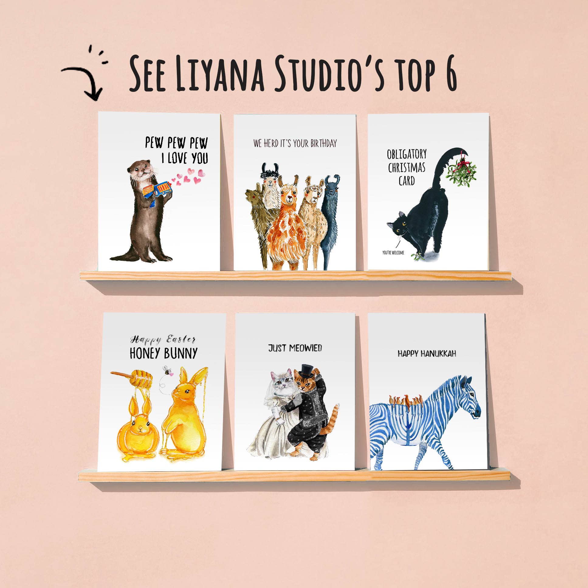 Liyana Studio - Dog Walk Sunset - Sympathy Card - Dear John