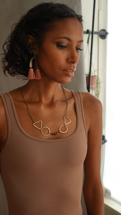 Lola Earrings - Blush Pink - Dear John