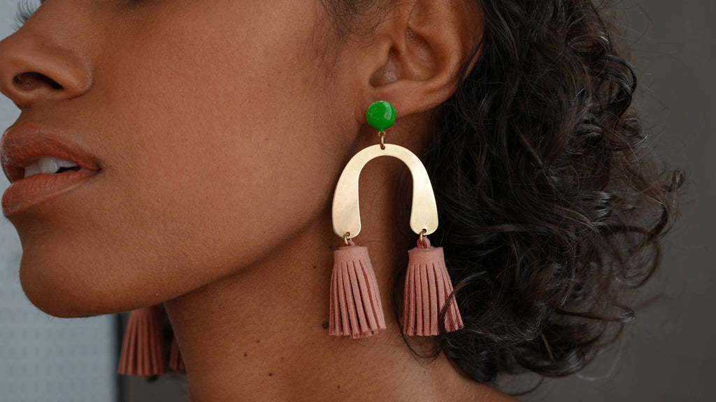Lola Earrings - Blush Pink - Dear John