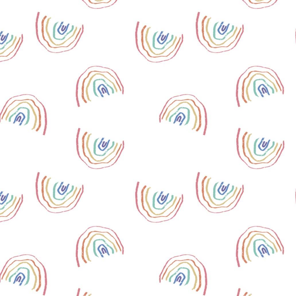 LollyBanks - Baby Muslin Swaddle Blanket 47x47 Over The Rainbow - Dear John