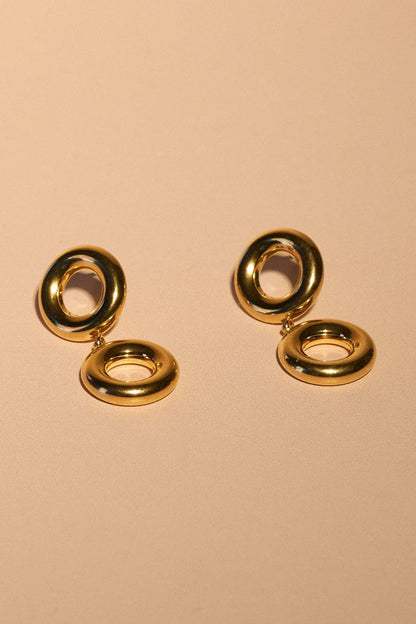 Looped In Earrings - 18K Gold Plated - Dear John