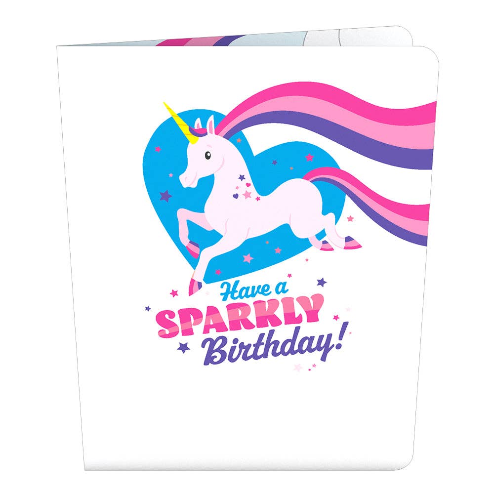 Lovepop Cards - Playpop Card™: Awesome Unicorn, 4.5"x5.9" Birthday Cards - Dear John