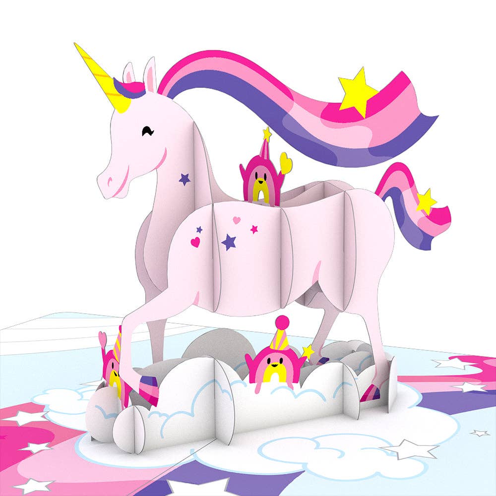 Lovepop Cards - Playpop Card™: Awesome Unicorn, 4.5"x5.9" Birthday Cards - Dear John