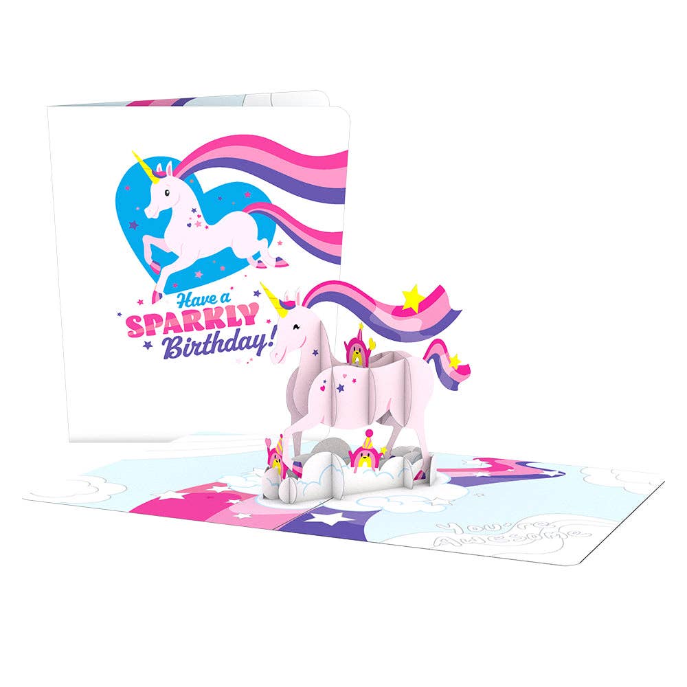 Lovepop Cards - Playpop Card™: Awesome Unicorn, 4.5"x5.9" Birthday Cards - Dear John