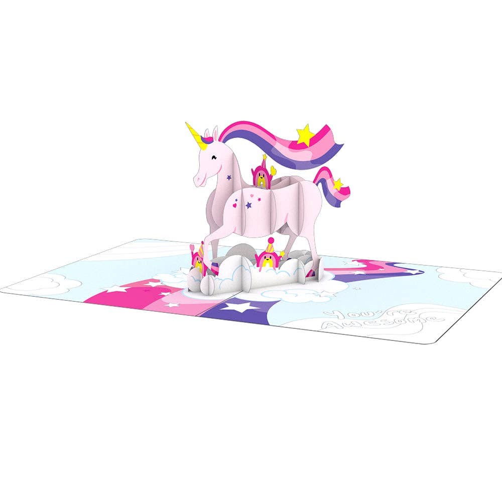 Lovepop Cards - Playpop Card™: Awesome Unicorn, 4.5"x5.9" Birthday Cards - Dear John