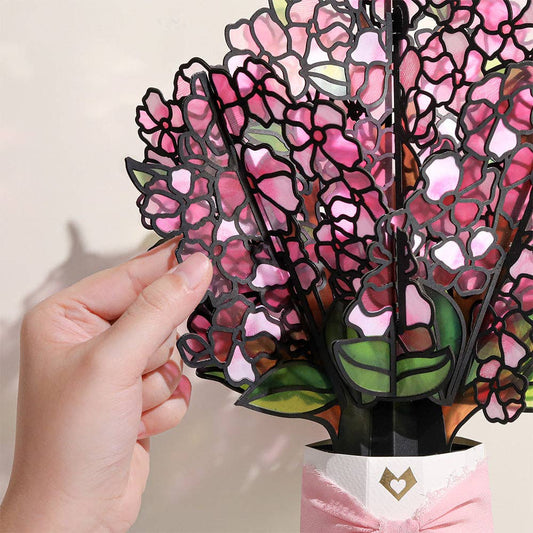 Lovepop Cards - Sun-dappled Cherry Blossom Suncatcher Bouquet 12x8.5" - Dear John
