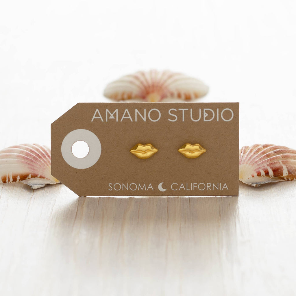 Luscious Lips Stud Earrings - Dear John