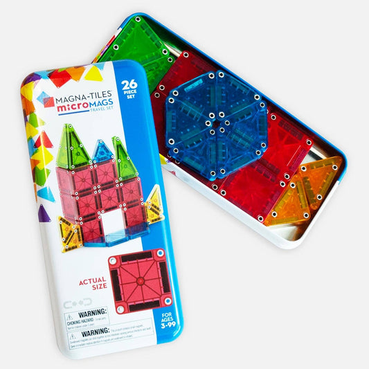 Magna-Tiles - Magna-Tiles MicroMAGS 26-Piece Travel Set - Dear John