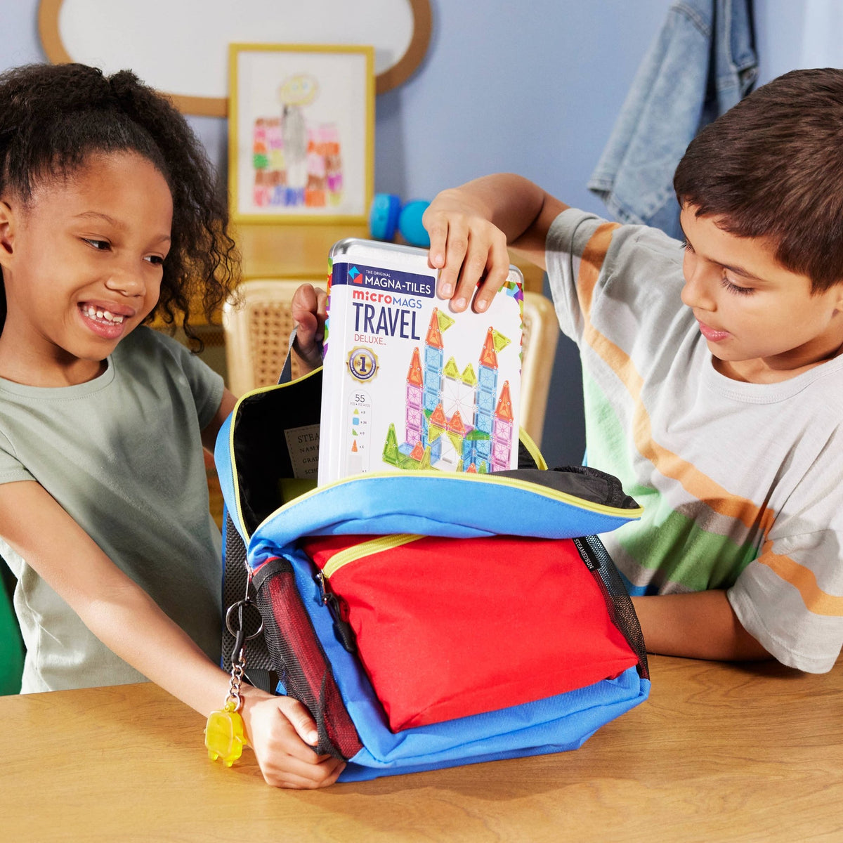 Magna-Tiles - Magna-Tiles Travel Set Deluxe 55-Piece Set - Dear John