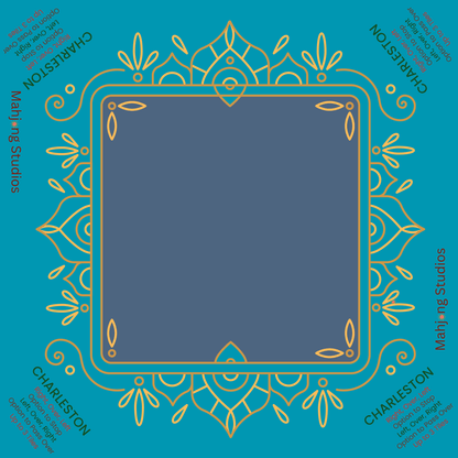 Mahjong Studios - Blue Mahjong Tiles Bundle – American Mahjong 166 Tiles, Studio Tiles Clear Racks Midnight Luxe - Dear John