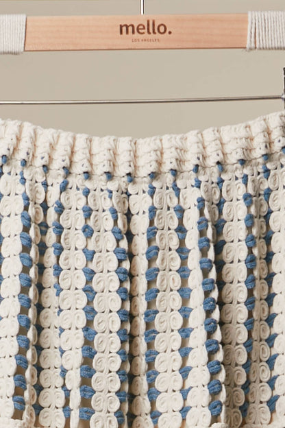 Mello. - Boho Crochet Stripe Two Piece Set - Dear John