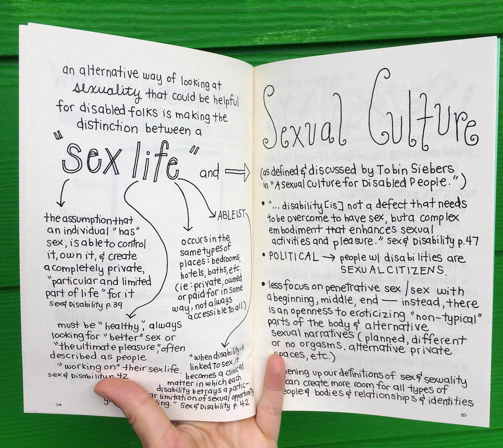 Microcosm Publishing & Distribution - Disability & Sexuality: Introductory Guide for Sex Ed (Zine) - Dear John