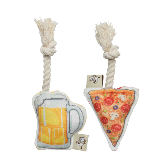 Mini Dog Toy Set | Pizza & Beer - Dear John