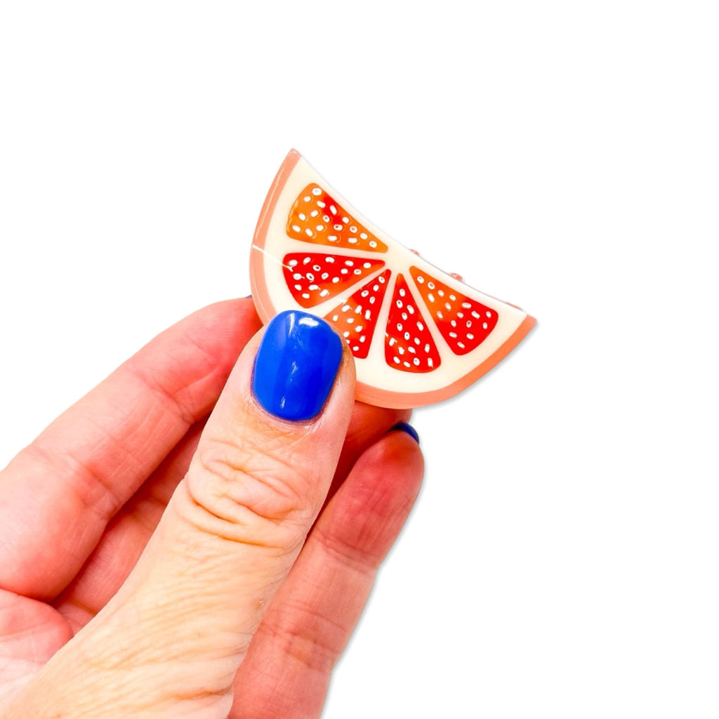 Mini Grapefruit Slice Hair Claw Clip - Dear John