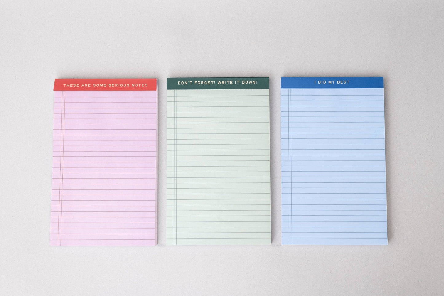 Mini Legal Pad Set, Serious Notes - Dear John