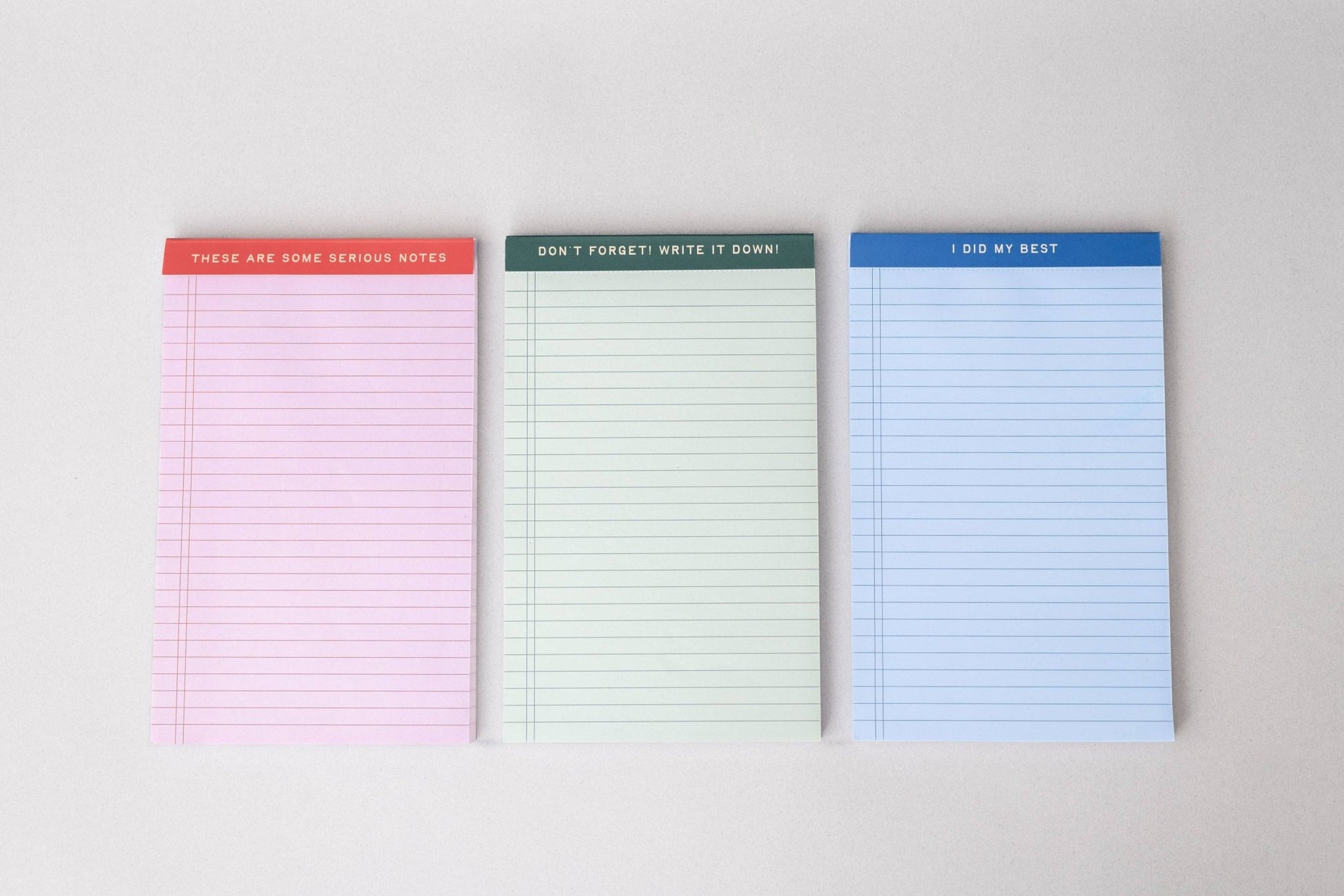 Mini Legal Pad Set, Serious Notes - Dear John