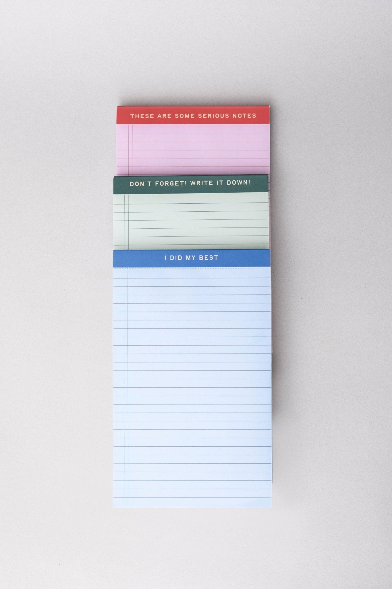 Mini Legal Pad Set, Serious Notes - Dear John