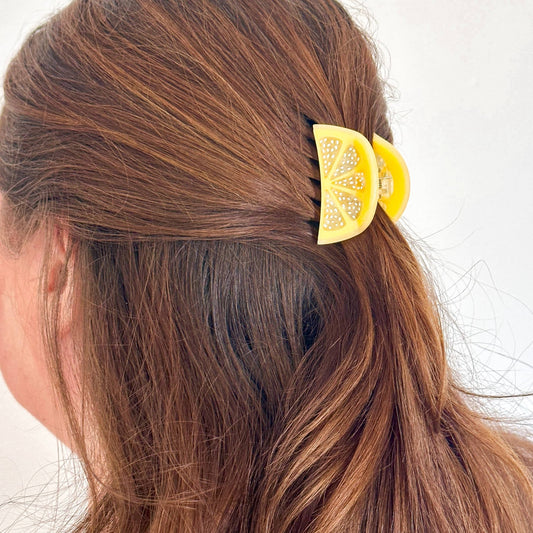Mini Lemon Slice Hair Claw Clip - Dear John