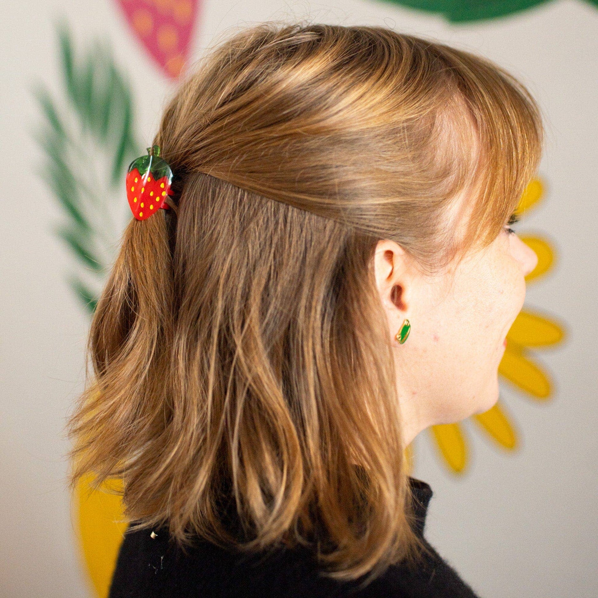 Mini Red Strawberry Hair Claw Clip - Dear John