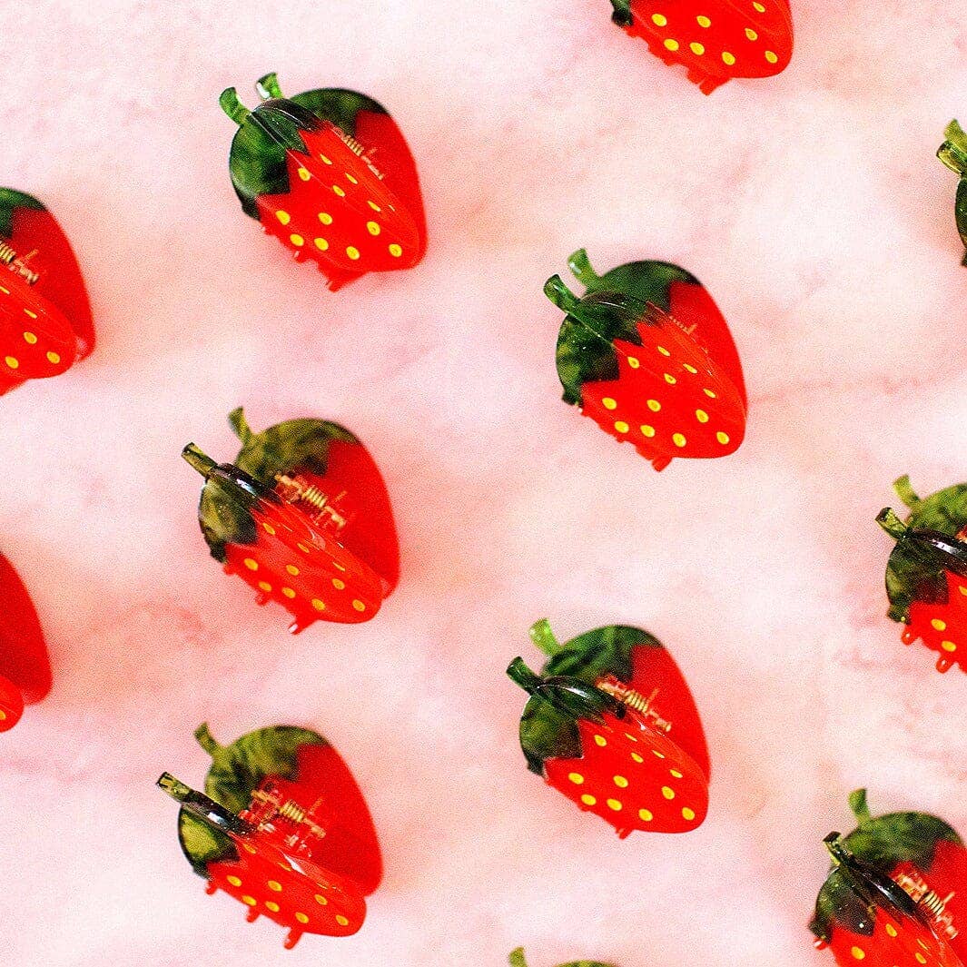 Mini Red Strawberry Hair Claw Clip - Dear John
