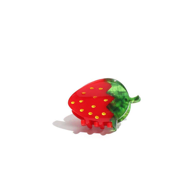 Mini Red Strawberry Hair Claw Clip - Dear John