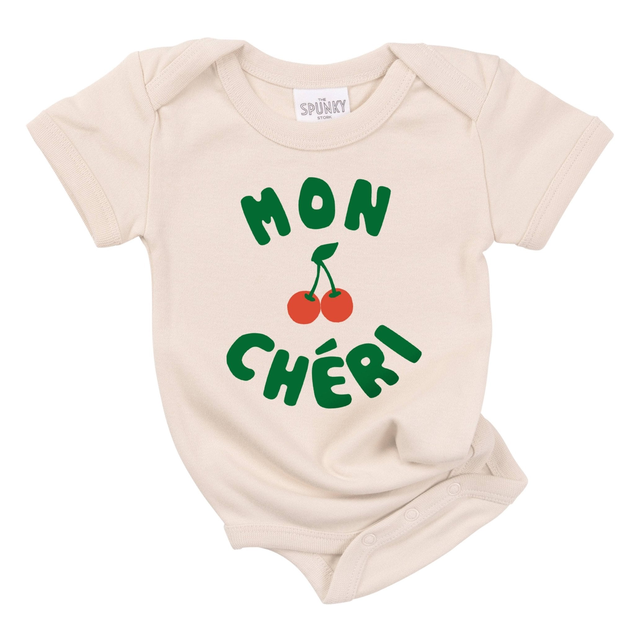 Mon Cheri French Cherry Baby Toddler Organic Graphic T-Shirt - Dear John