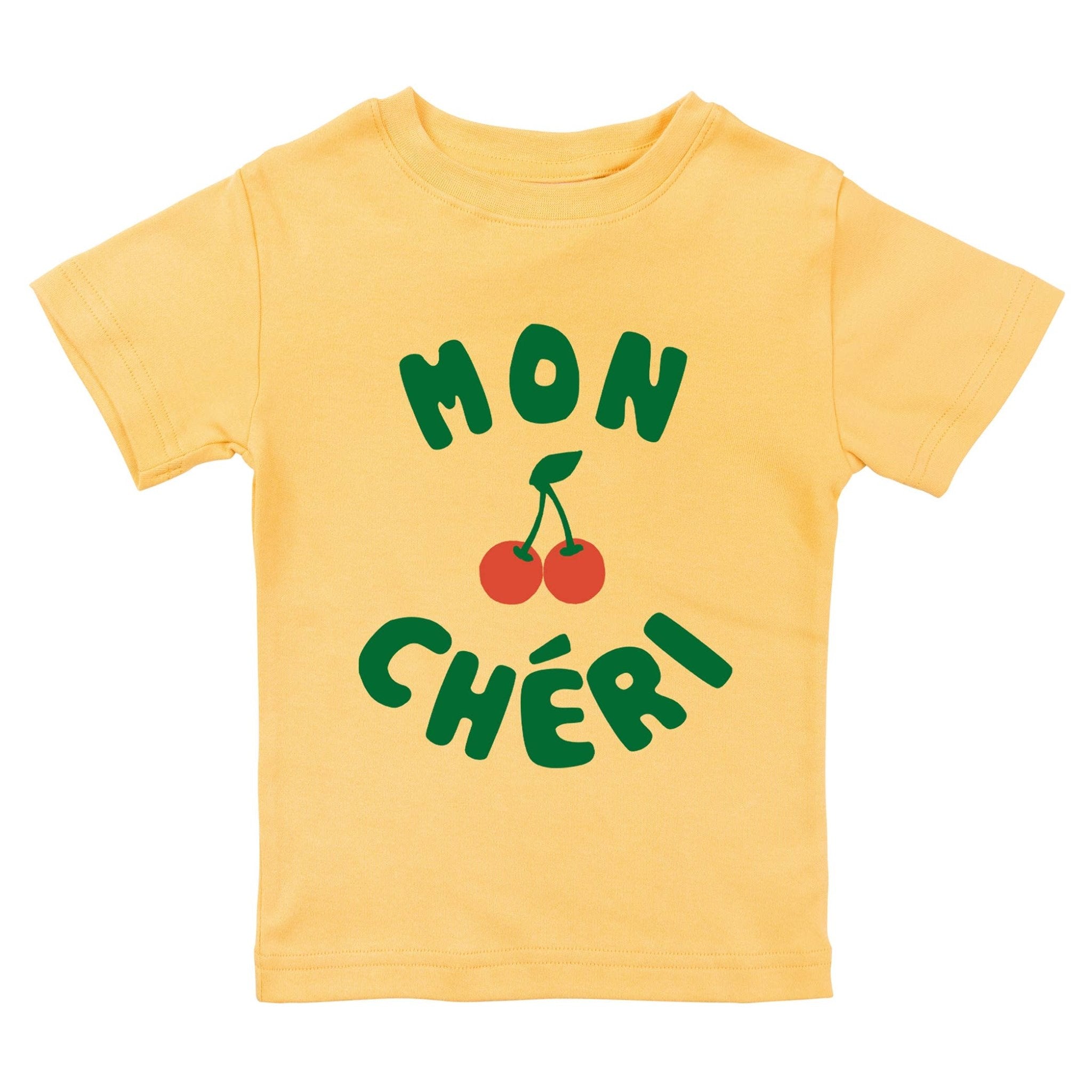 Mon Cheri French Cherry Baby Toddler Organic Graphic T-Shirt - Dear John