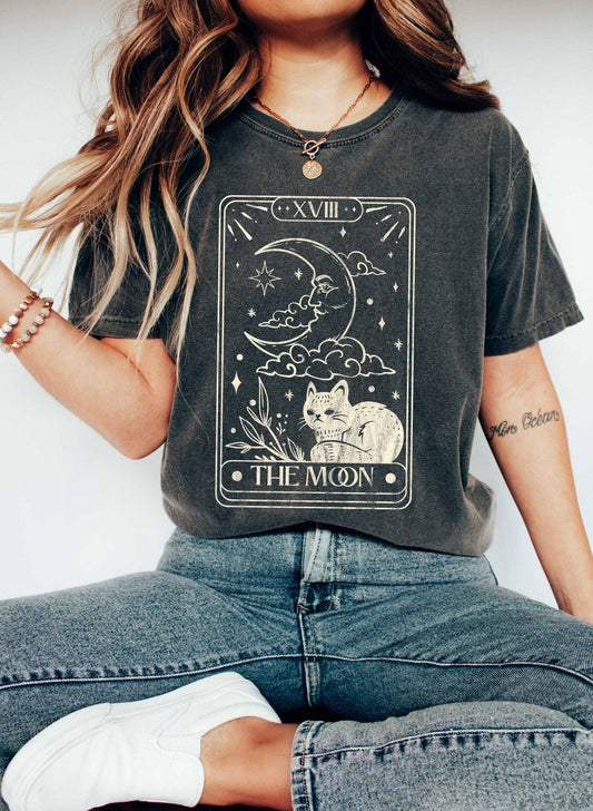 Moon Tarot Card Celestial T-Shirt - Dear John