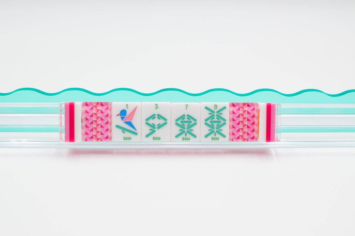 My Fair Mahjong - Crystal Prism Pink | Mahjong with Bold Angles and Vibrant Vibes | 1.25" x 0.9" x 0.7" - Dear John