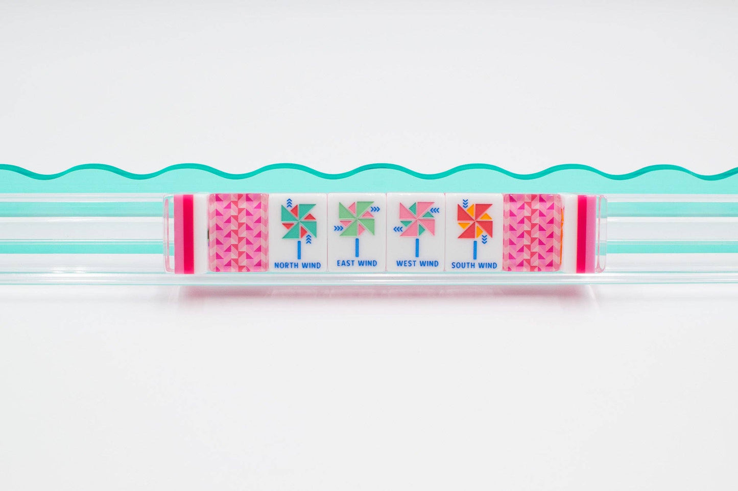 My Fair Mahjong - Crystal Prism Pink | Mahjong with Bold Angles and Vibrant Vibes | 1.25" x 0.9" x 0.7" - Dear John