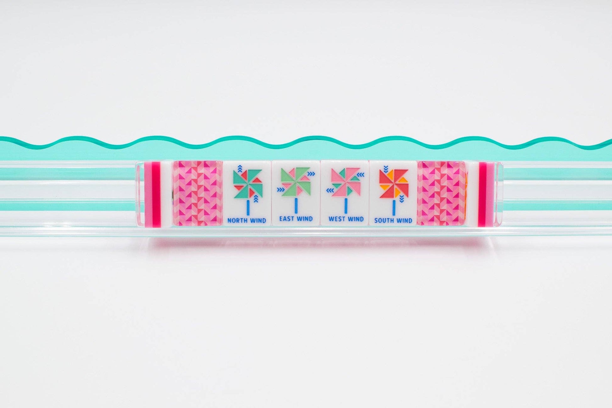 My Fair Mahjong - Crystal Prism Pink | Mahjong with Bold Angles and Vibrant Vibes | 1.25" x 0.9" x 0.7" - Dear John