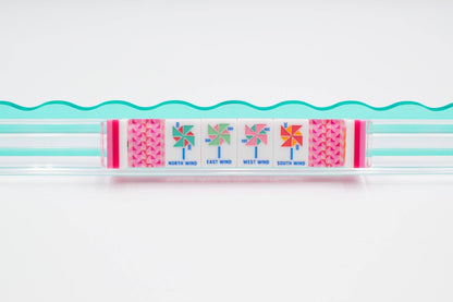 My Fair Mahjong - Crystal Prism Pink | Mahjong with Bold Angles and Vibrant Vibes | 1.25" x 0.9" x 0.7" - Dear John