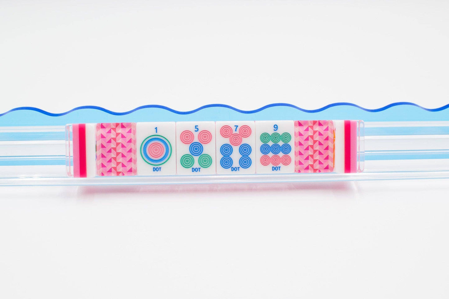 My Fair Mahjong - Crystal Prism Pink | Mahjong with Bold Angles and Vibrant Vibes | 1.25" x 0.9" x 0.7" - Dear John