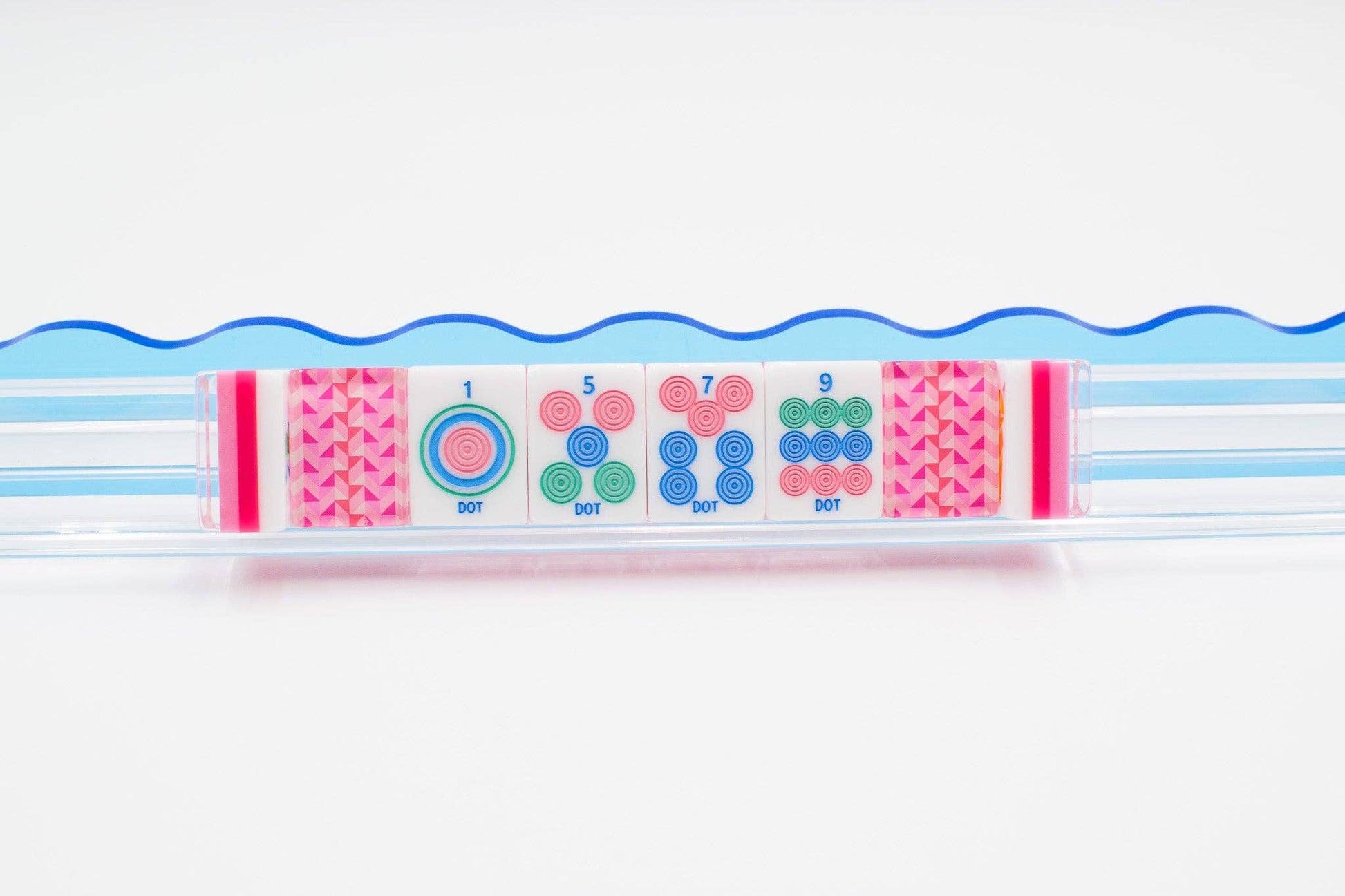 My Fair Mahjong - Crystal Prism Pink | Mahjong with Bold Angles and Vibrant Vibes | 1.25" x 0.9" x 0.7" - Dear John