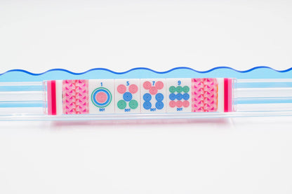 My Fair Mahjong - Crystal Prism Pink | Mahjong with Bold Angles and Vibrant Vibes | 1.25" x 0.9" x 0.7" - Dear John