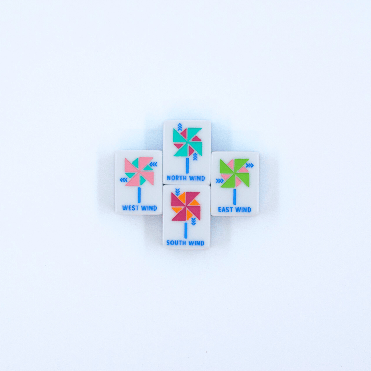 My Fair Mahjong - Crystal Prism Pink | Mahjong with Bold Angles and Vibrant Vibes | 1.25" x 0.9" x 0.7" - Dear John