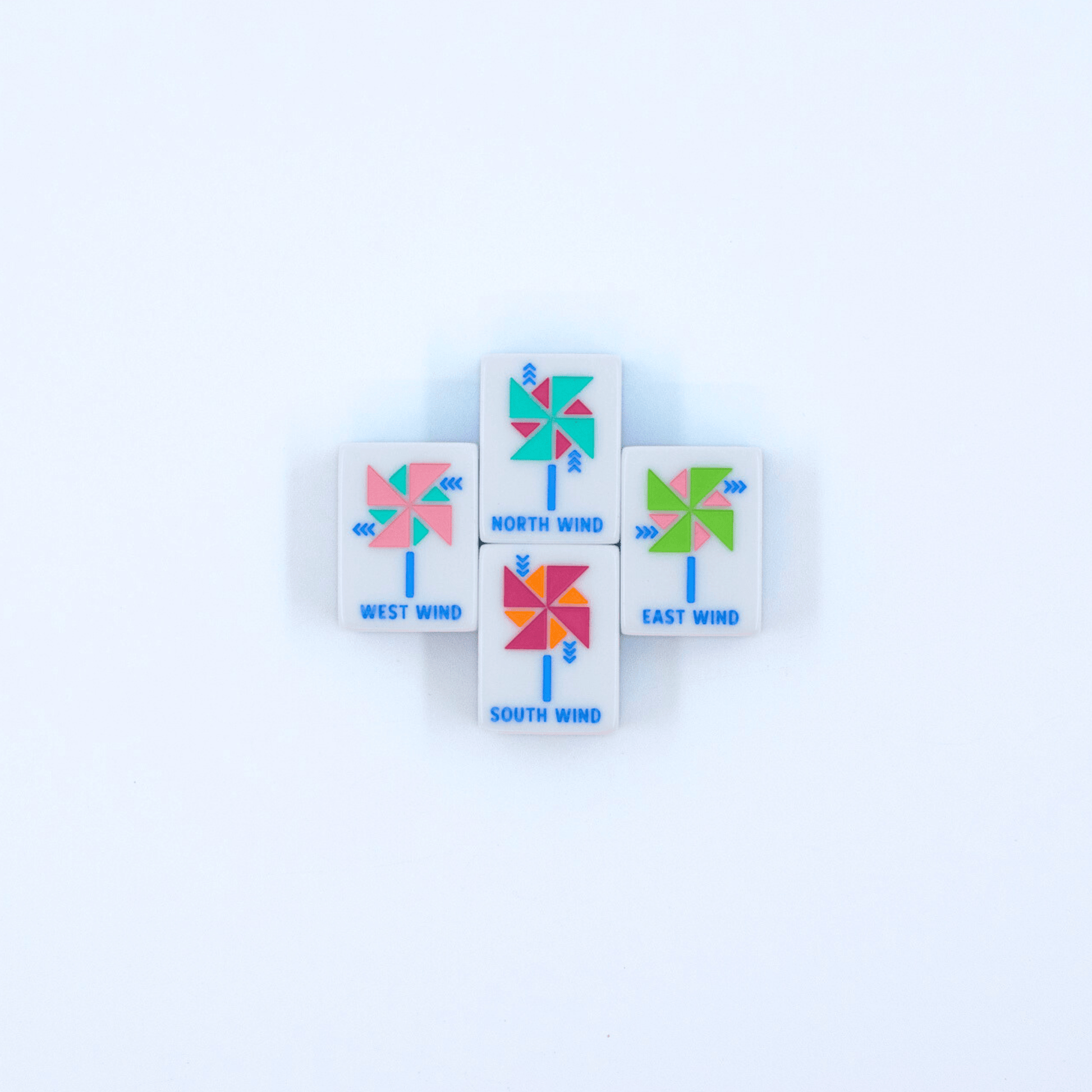 My Fair Mahjong - Crystal Prism Pink | Mahjong with Bold Angles and Vibrant Vibes | 1.25" x 0.9" x 0.7" - Dear John