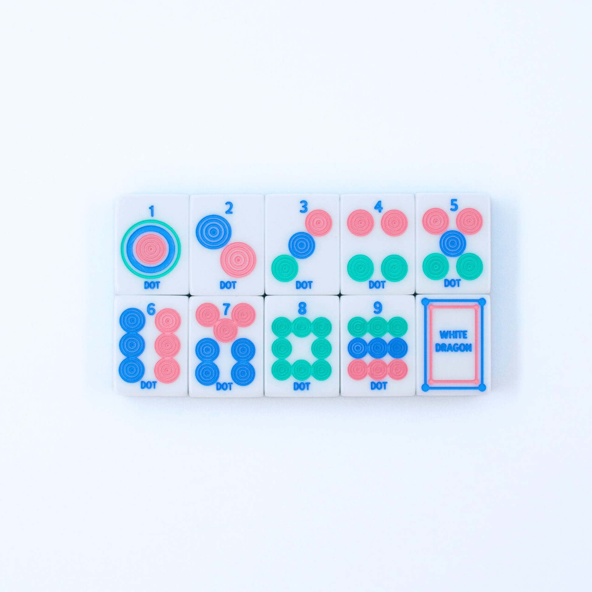 My Fair Mahjong - Crystal Prism Pink | Mahjong with Bold Angles and Vibrant Vibes | 1.25" x 0.9" x 0.7" - Dear John