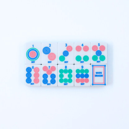 My Fair Mahjong - Crystal Prism Pink | Mahjong with Bold Angles and Vibrant Vibes | 1.25" x 0.9" x 0.7" - Dear John