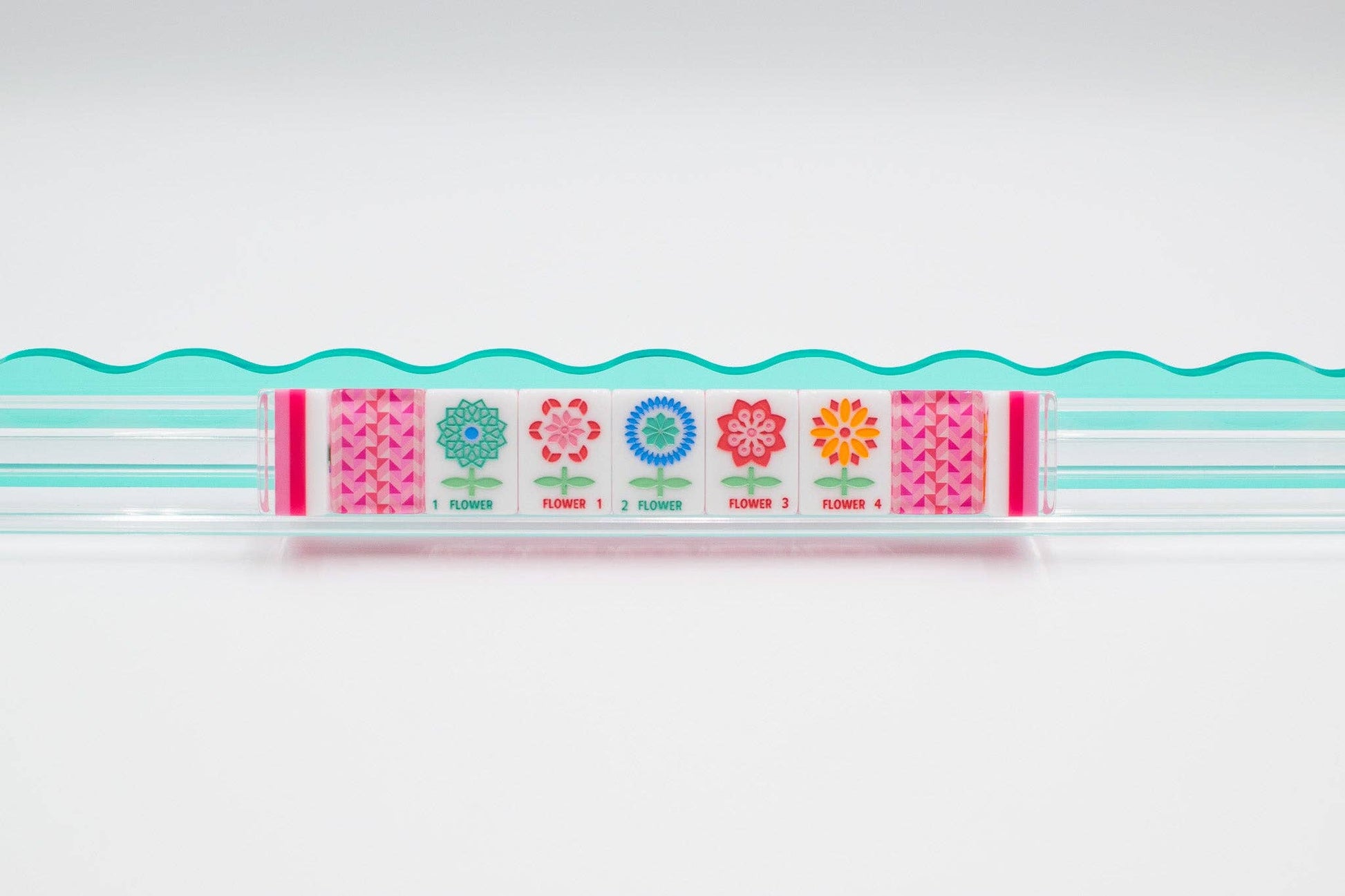 My Fair Mahjong - Crystal Prism Pink | Mahjong with Bold Angles and Vibrant Vibes | 1.25" x 0.9" x 0.7" - Dear John