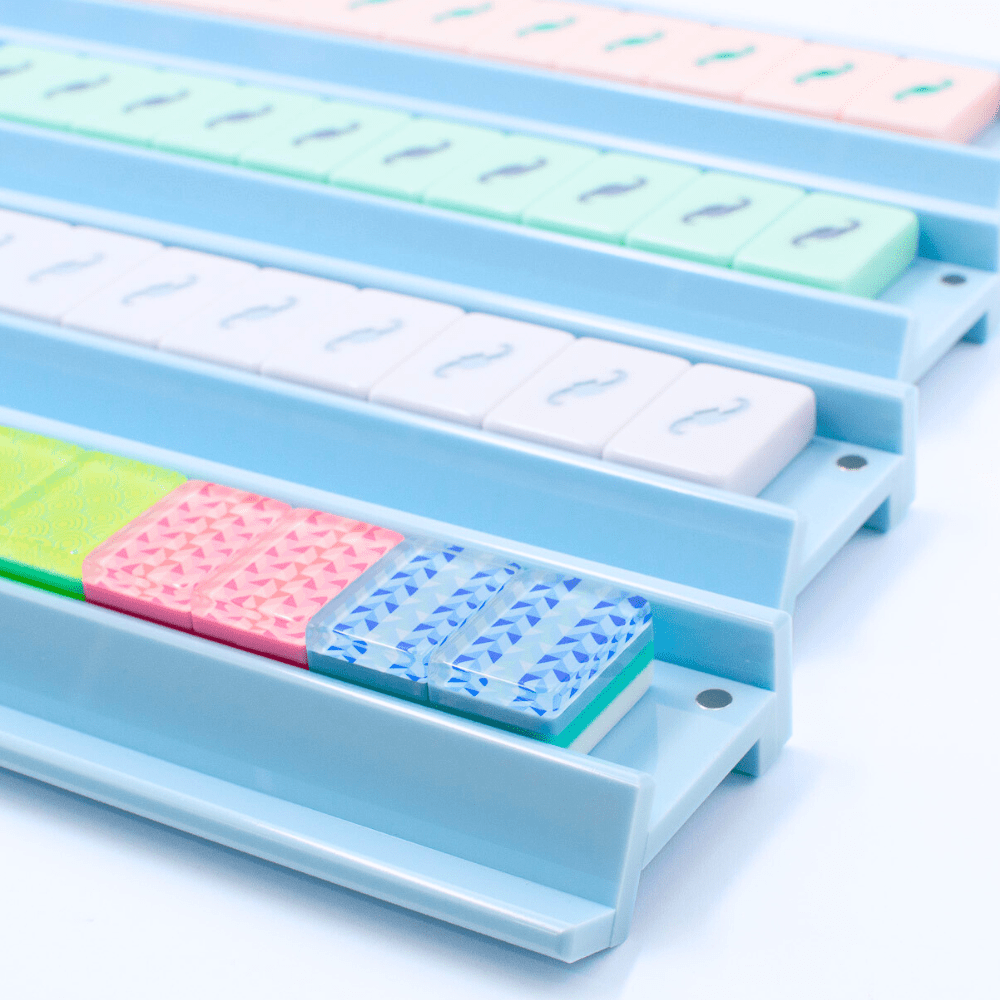 My Fair Mahjong - MAHJONG RACKS | Premium Acrylic | 4 Racks + 4 Pushers - Dear John