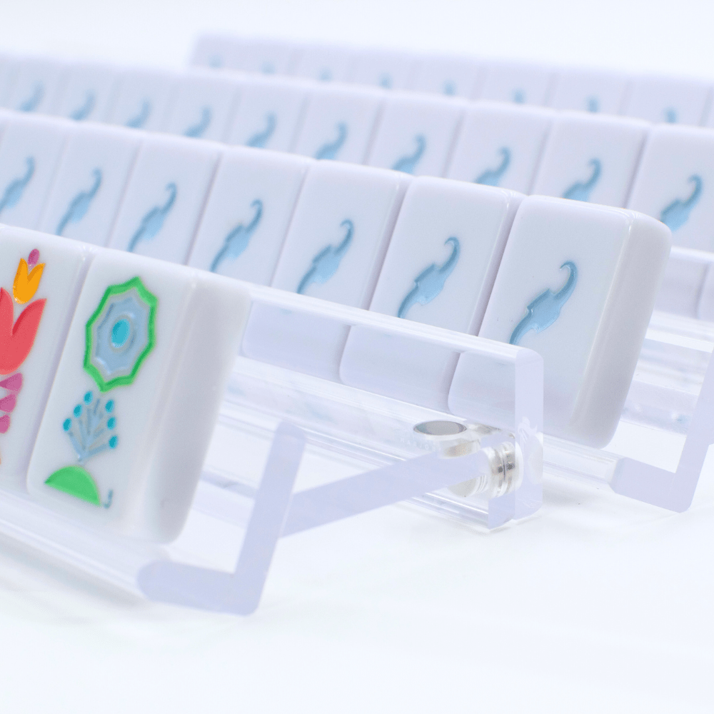 My Fair Mahjong - MAHJONG RACKS | Premium Acrylic | 4 Racks + 4 Pushers - Dear John