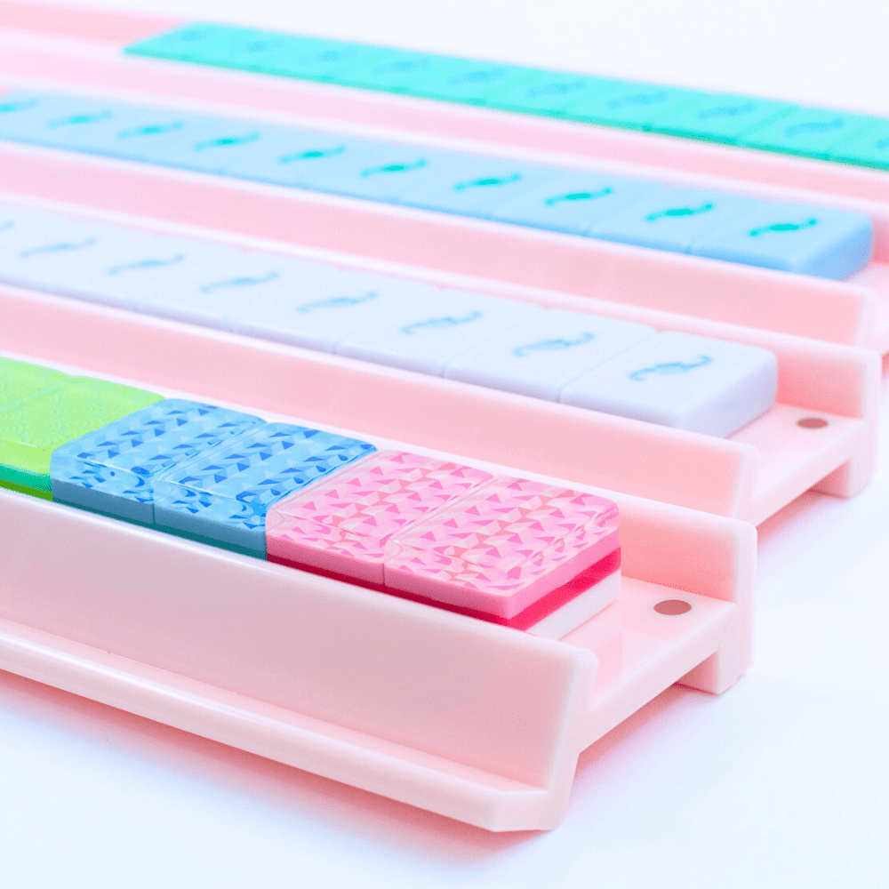 My Fair Mahjong - MAHJONG RACKS | Premium Acrylic | 4 Racks + 4 Pushers - Dear John
