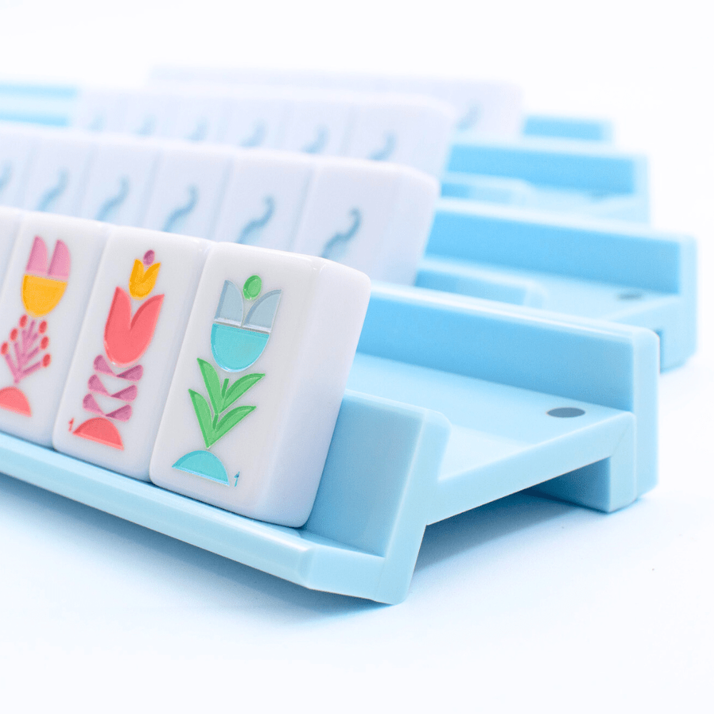 My Fair Mahjong - MAHJONG RACKS | Premium Acrylic | 4 Racks + 4 Pushers - Dear John