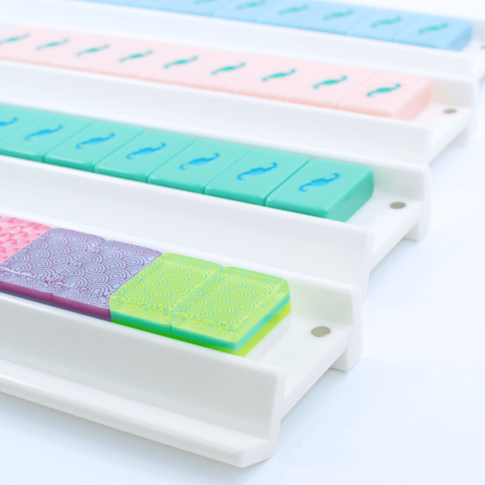 My Fair Mahjong - MAHJONG RACKS | Premium Acrylic | 4 Racks + 4 Pushers - Dear John